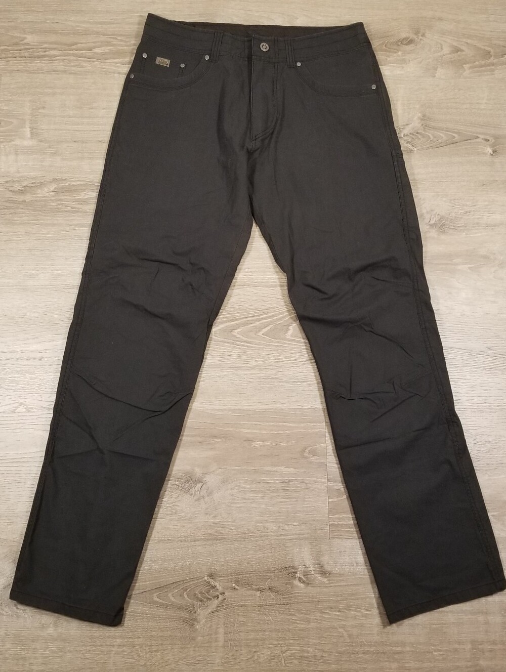 Kuhl Revolvr Pants Vintage Patina Dye Dark Gray Mens 34x34 Hiking Outdoor